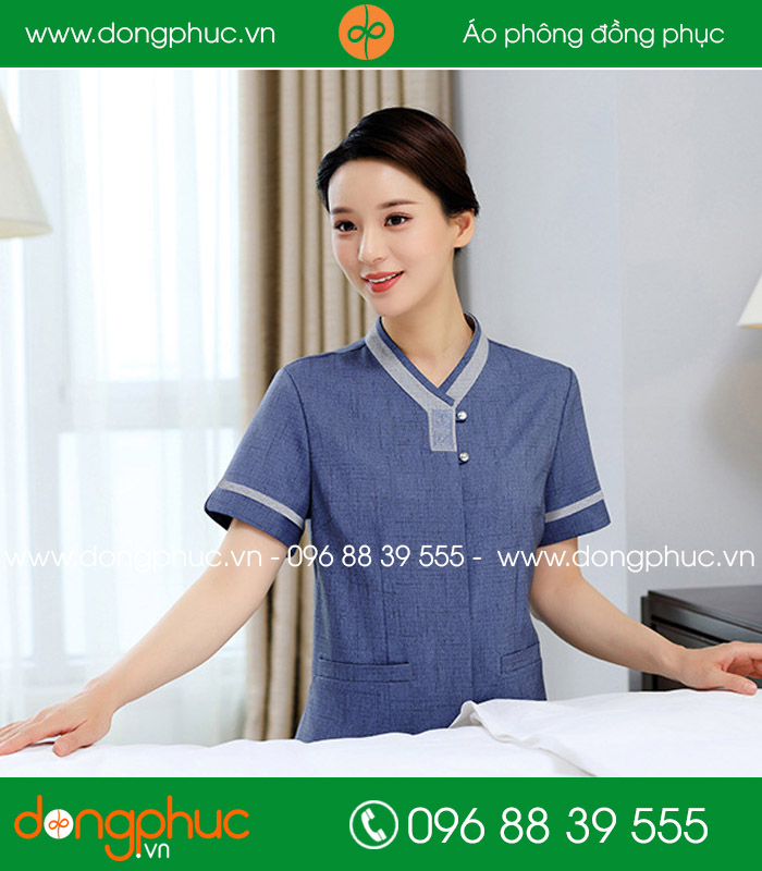 Đồng phục vệ sinh màu ghi đậm